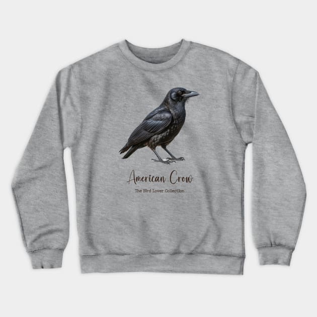 American Crow - The Bird Lover Collection Crewneck Sweatshirt by goodoldvintage